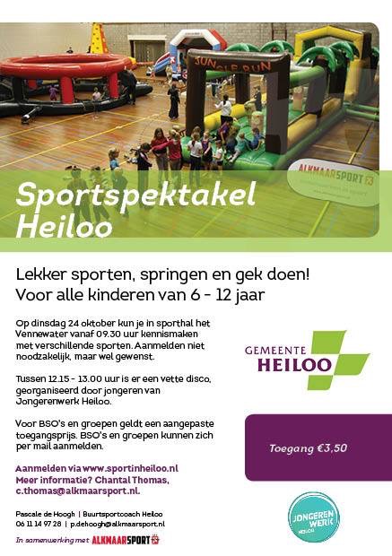 Sportspektakel tijdens de herfstvakantie