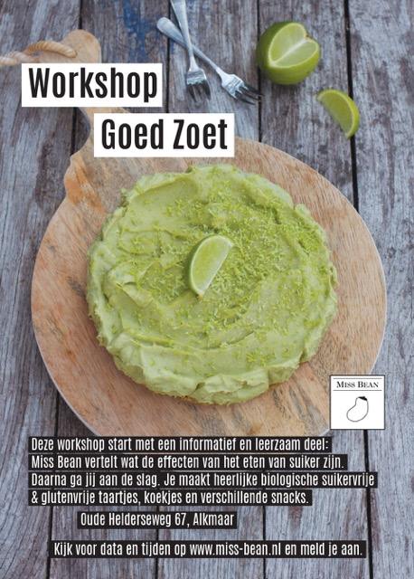 Workshop gezond trakteren door Miss Bean