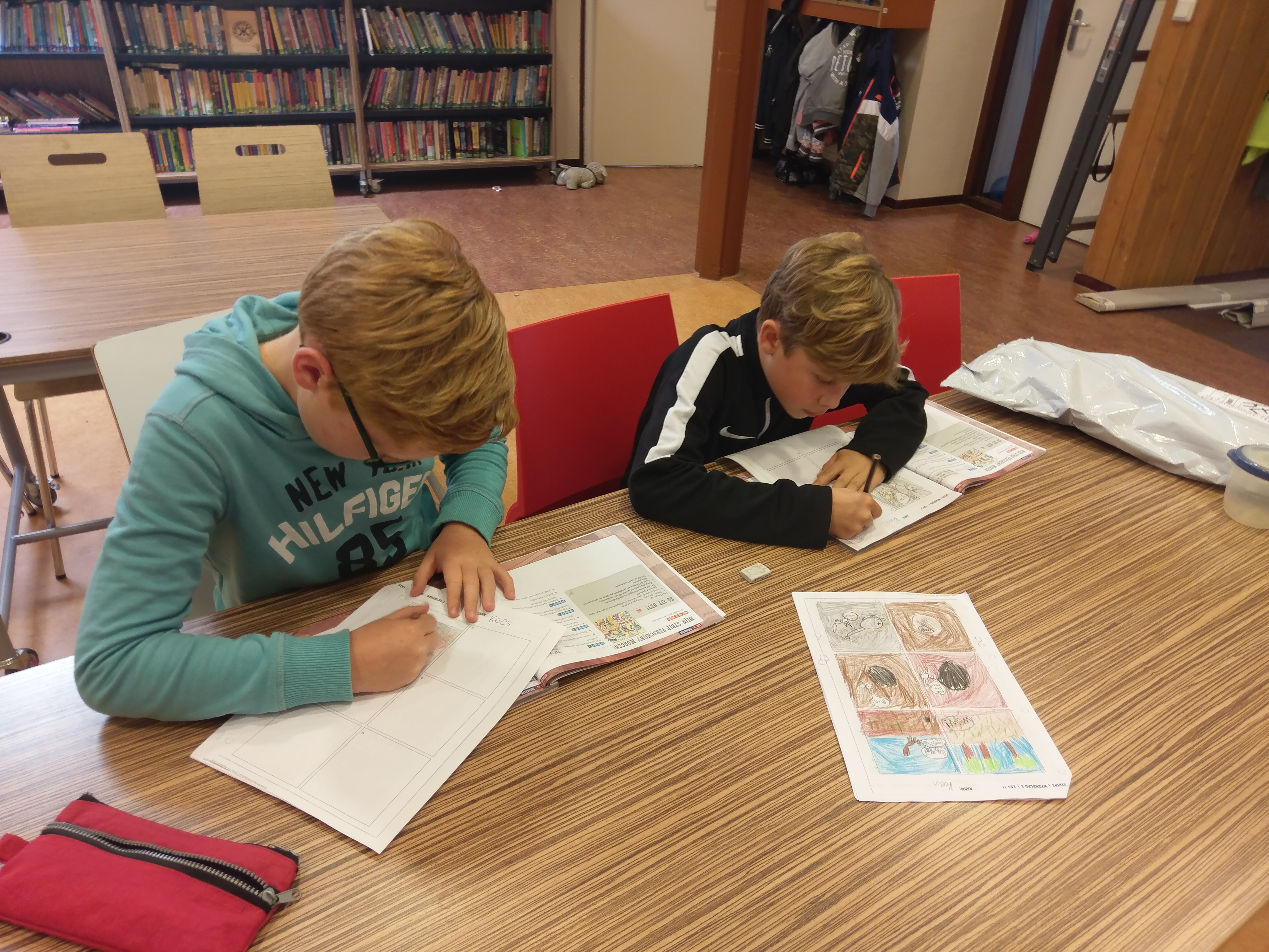 Groep 7: ons eigen stripboek maken tijdens taal